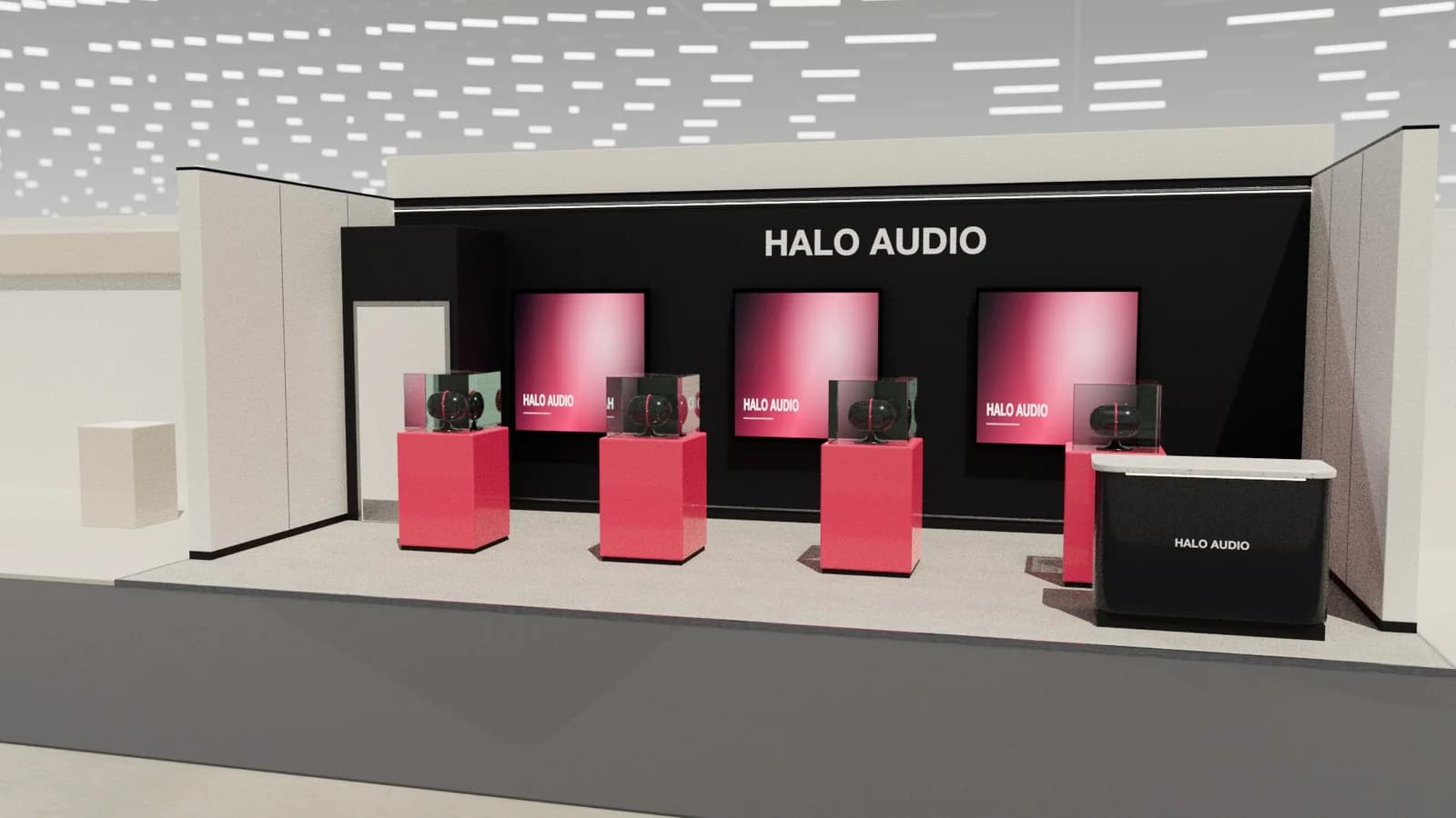 Product gallery: 9 × 4 m row stand exhibition stand idea