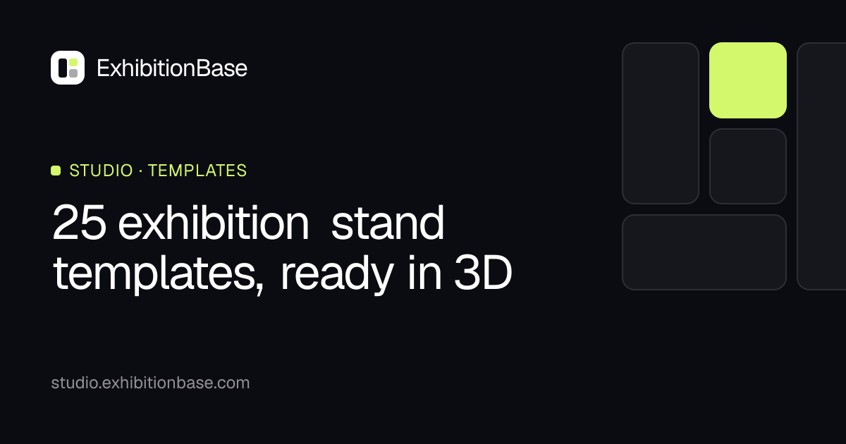 Exhibition Stand Templates: 25 3D Booths | ExhibitionBase Studio